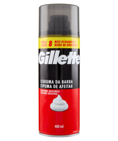 GILLETTE Schiuma da Barba – Profumo Originale 400 ml